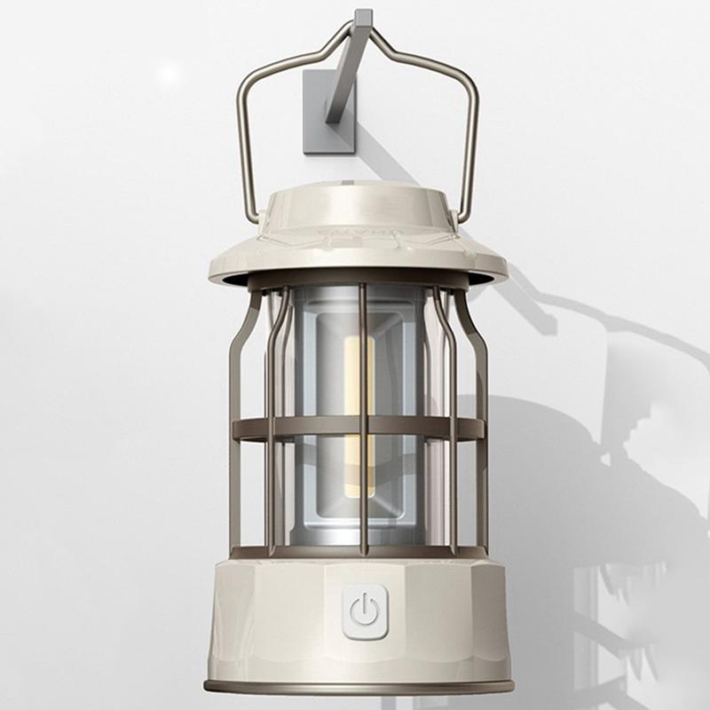 Outdoor LED Camping Lantern Portable Lamp Retro LED Light Travel Tent Lamp Portable Lanterns Fishing Lamp