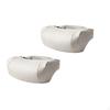 Almohada Reposacabezas de Cuero Nappa Transpirable para Coche Acolchado Suave y Cómodo Soporte para el Cuello