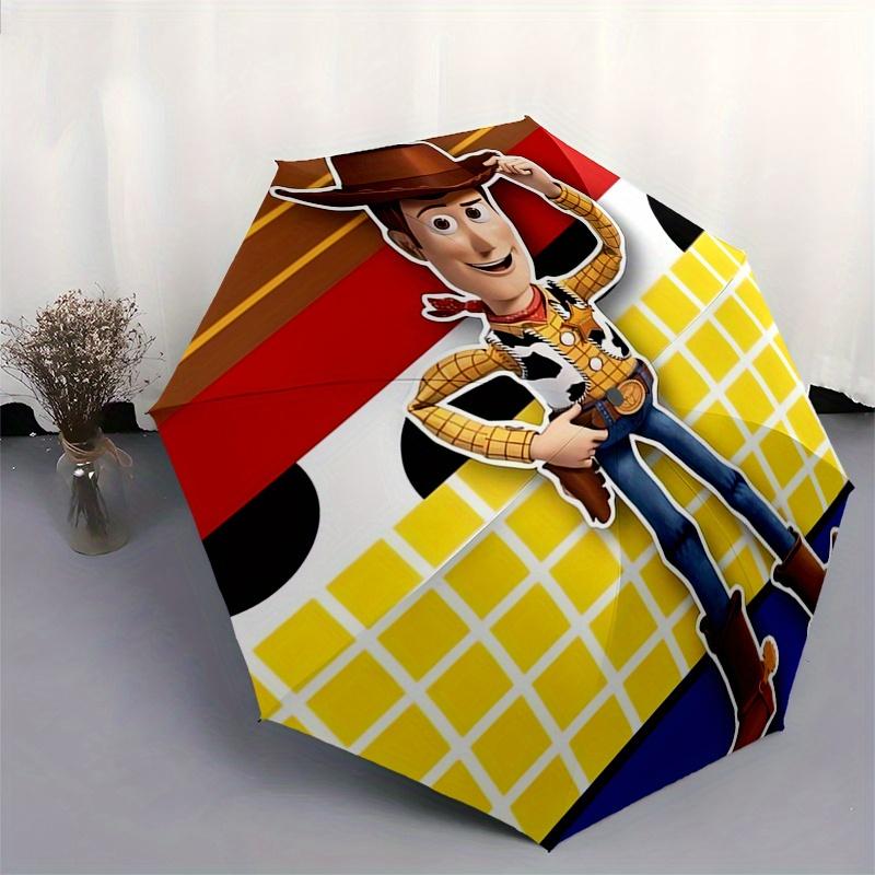Woody,Cowboy Automatic Opening and Closing Umbrella - 8-rib Reinforced Folding Design, Lightweight and Portable, Suitable for Daily Business
