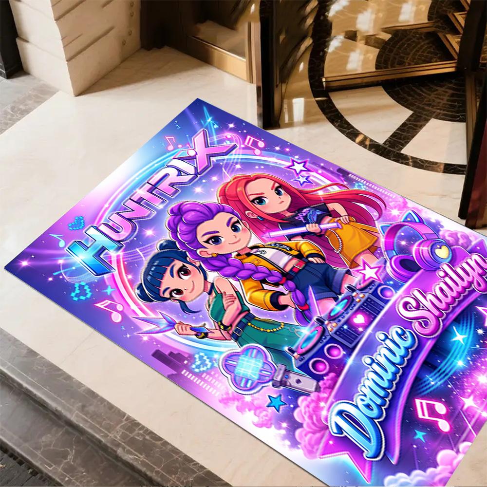 Galactic Fashion Showdown Floor Rug Office Rug Perfect for Decorate Room Dining Room Hallway Living Rooms Anti-slip Rug Decorate Offices