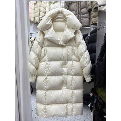 Women Warm Winter Coat White Duck Down Long Jacket Soft Comfortable Loose Oversized Casual Fashion Outwear