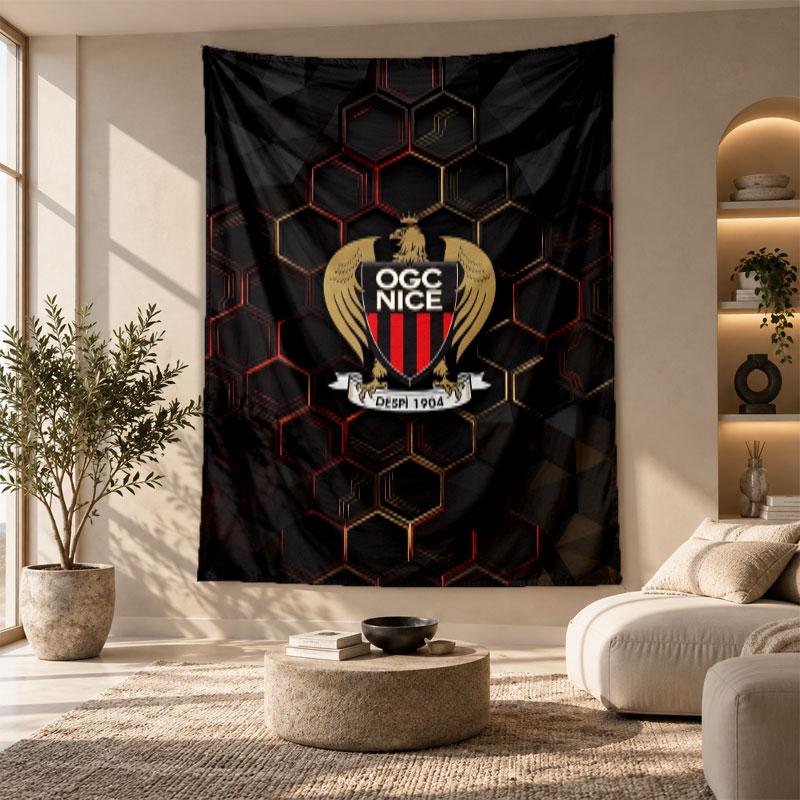Decorative Tapestry,OGC Nice FC Printed Wall Art, Lightweight Wall Hanging For Bedroom Background
