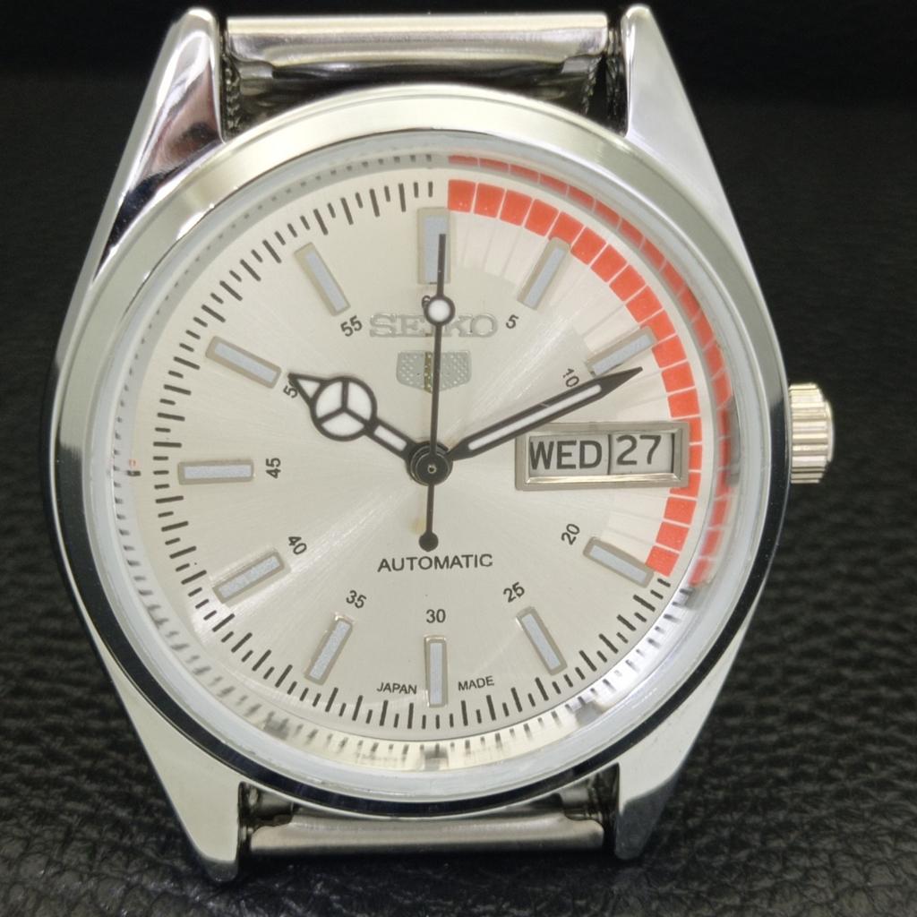 AUTOMATIC VINTAGE REFURBISHED SEIKO 5 6309A JAPAN MENS SILVER WATCH A440726-4 Sk-a440726