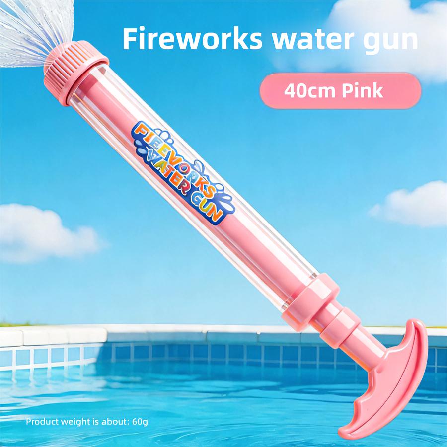 40cm Large Capacity Water Gun Pull-Back Fire works Spray Water Squirter Blaster Shooter Summer Swimming Pool Beach Water Toys