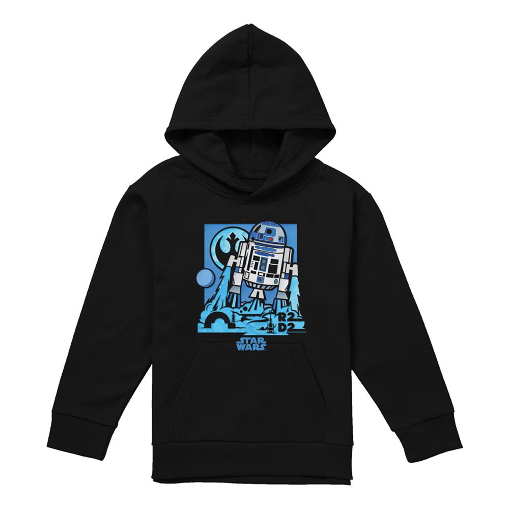 STAR WARS Childrens/Kids Papercut R2-D2 Hoodie