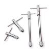 Adjustable Reversible Ratchet Tap Wrench 1Pcs T-Handle M3-8 M5-12 Tap Screw Holder Metric Thread Plug Mechanical Workshop Tools