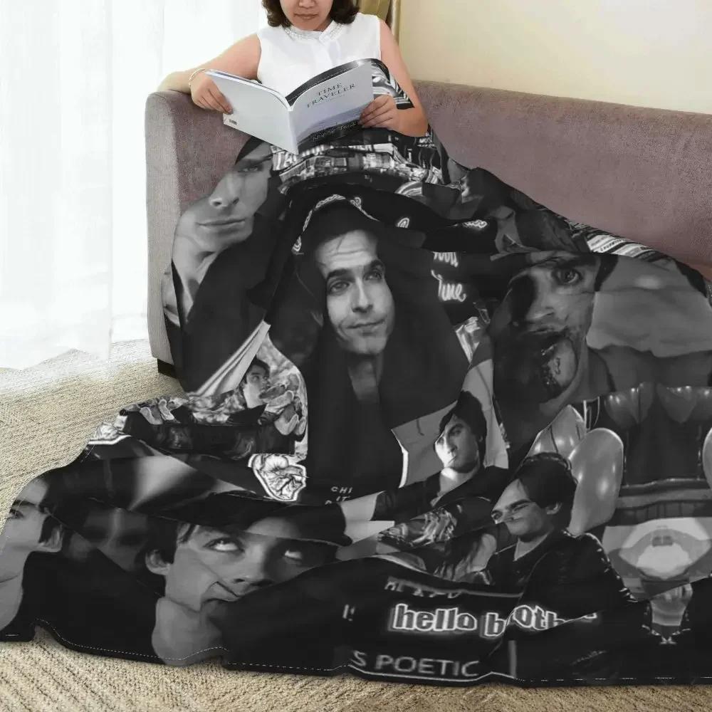 Damonas Salvatore The Vampire Diaries Flaneliniai pledai Vintažiniai pledai sofai, lovai, poilsiui 150*125cm