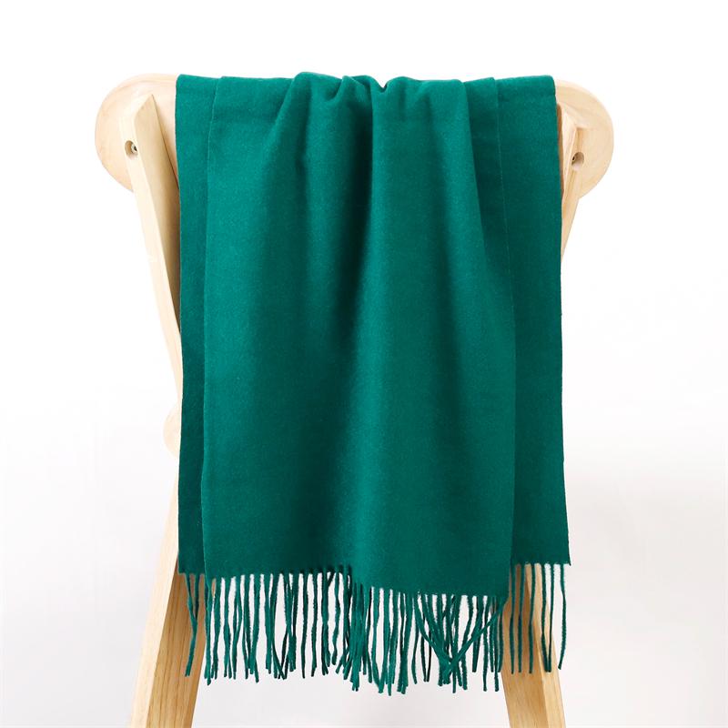 Kaffee Schal für Damen Lange Warme Kaschmirschals Winter Hijab Einfarbig Damen Stola Wickel Weiblich Pashmina Bandana Kopftücher