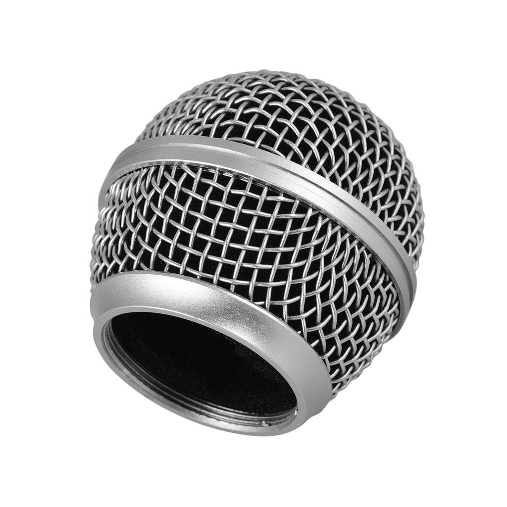 Microphone Grille Mic Replacement Ball Head Compatible with Shure SM58 SM58S SM58LC BETA58 BETA58A SA M30 SV100 UT2