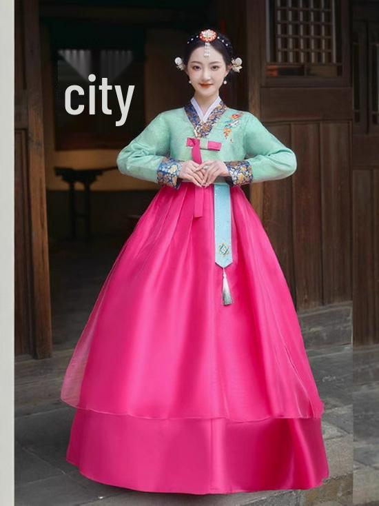 Yanji Princess Korean Ethnic Dance Costume for Women - Adult Korean Palace Performance Attire