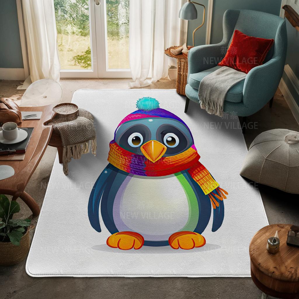 House Entrance Carpet Home Door Mat Living Room Bath Foot Bathroom Non-slip Water Absorption Rugs Bath Merry Christmas Winter