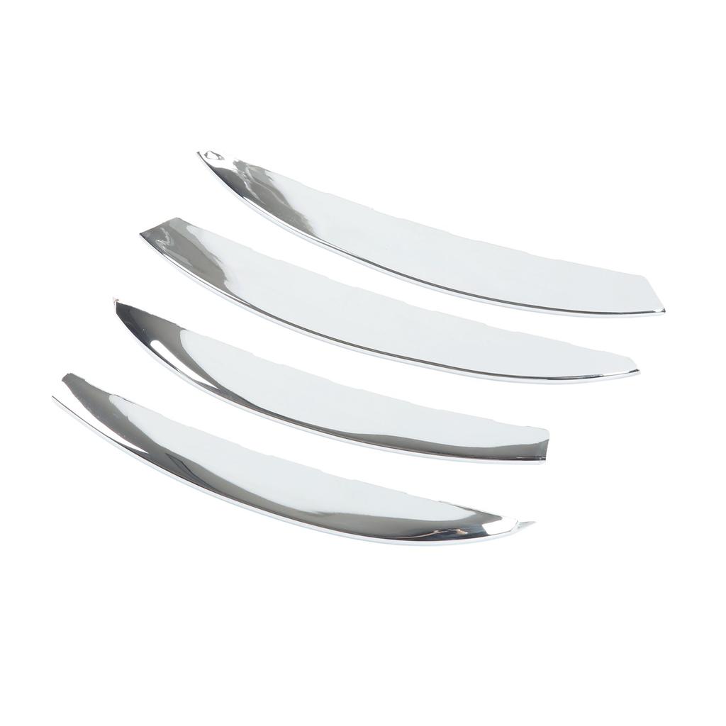 4 Pcs Front Fog Light Grille Trim Eyelid Eyebrow Wind Knife Strip Replacement for  ‑  C‑Class W206  06