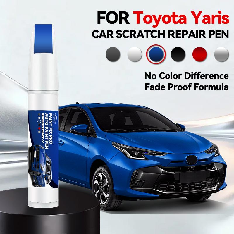 Für Toyota Yaris 1999-2025 XP90 XP130 XP210 Lackreparaturstift Ausbesserungsstift Kratzerentferner DIY Autozubehör Schwarz Weiß Grau Rot