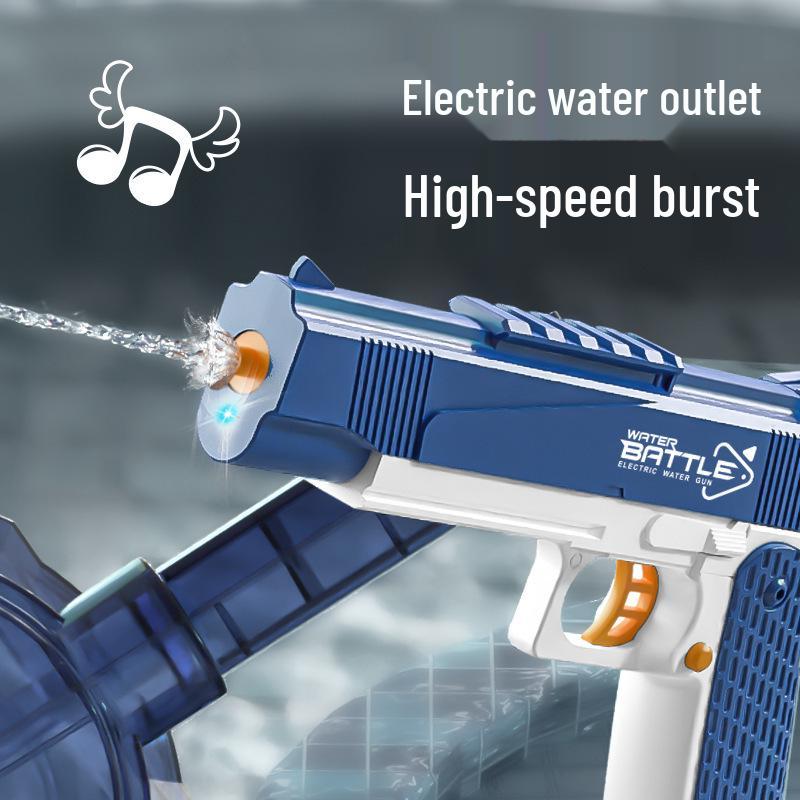 1911 Electric Toy Water Gun: Fully Automatic, Continuous Fire, LED Lights. Ideal for Festivals, Team Building, and Pool Fun.