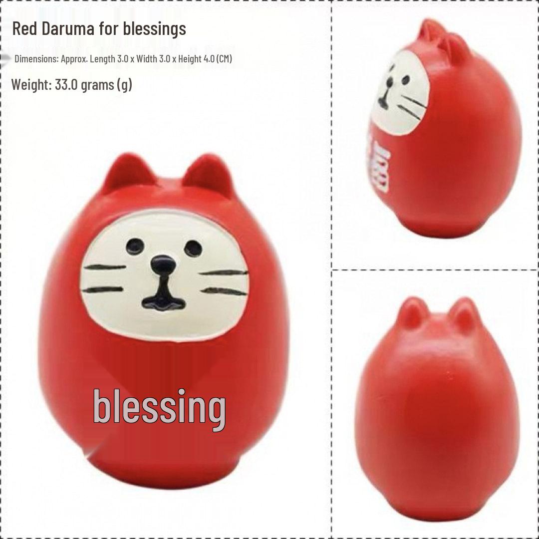 Japanese ZAKKA Cat Figurine: Creative Handmade Resin Toy, Trendy Blind Box Gift
