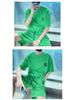Conjunto Esportivo Moderno Masculino: Conjunto Casual de Duas Peças: Camiseta de Manga Curta e Shorts de Verão
