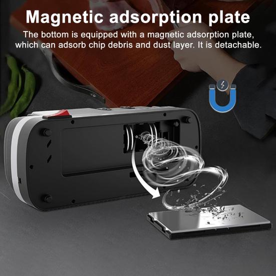 Professional Electric Knife Sharpener Digital Display Adjustable Rotational Speed Precision Angle Guides Serrated Knife Sharpener