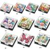 Cross Leather Gem Painting Memo Pad Holder Mosaic Kit Diamond Art Note Box with 160 Sheets of Paper for Adults Beginners