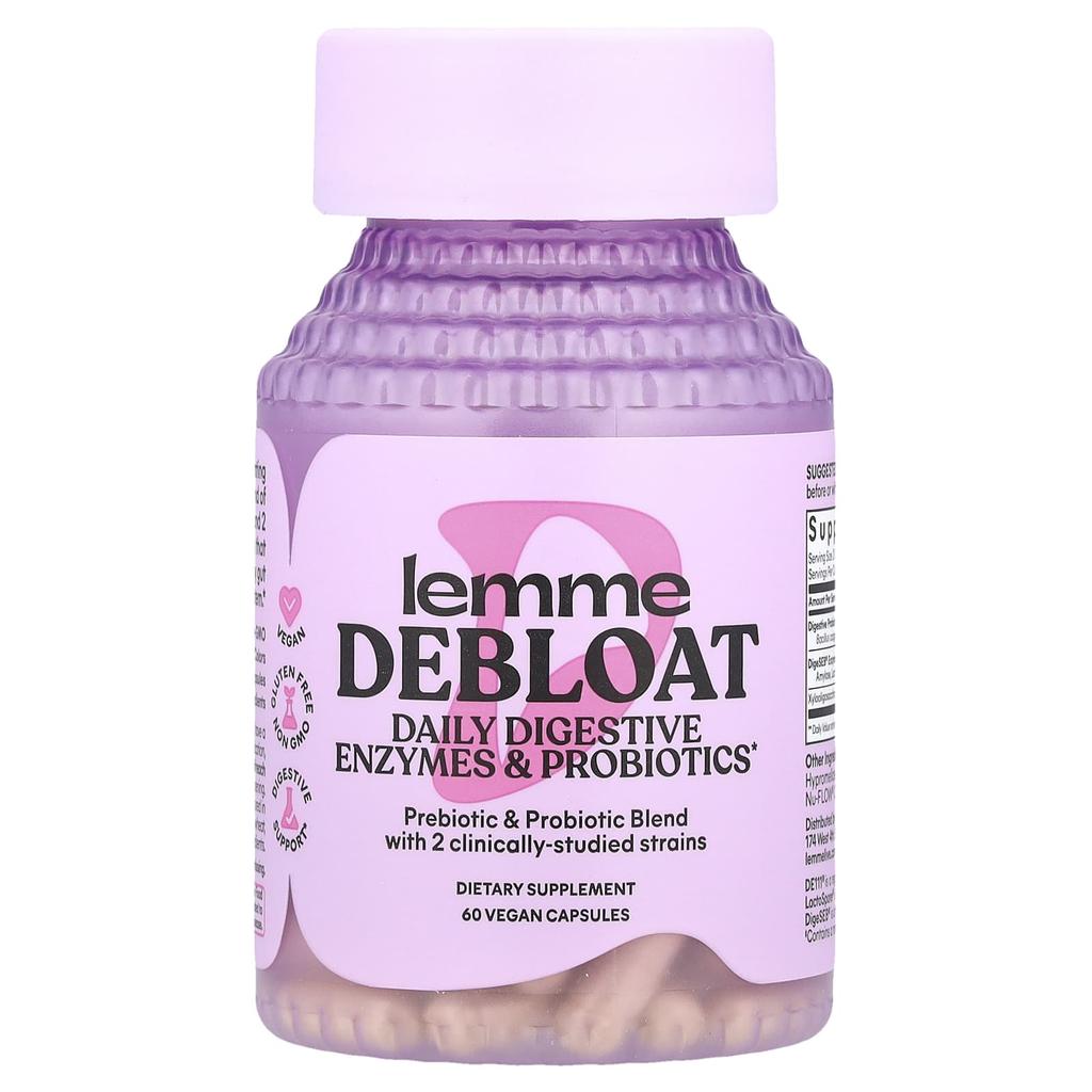 Deboat, Daily Digestive Enzymes & Probiotics, 60 Veggie Caps