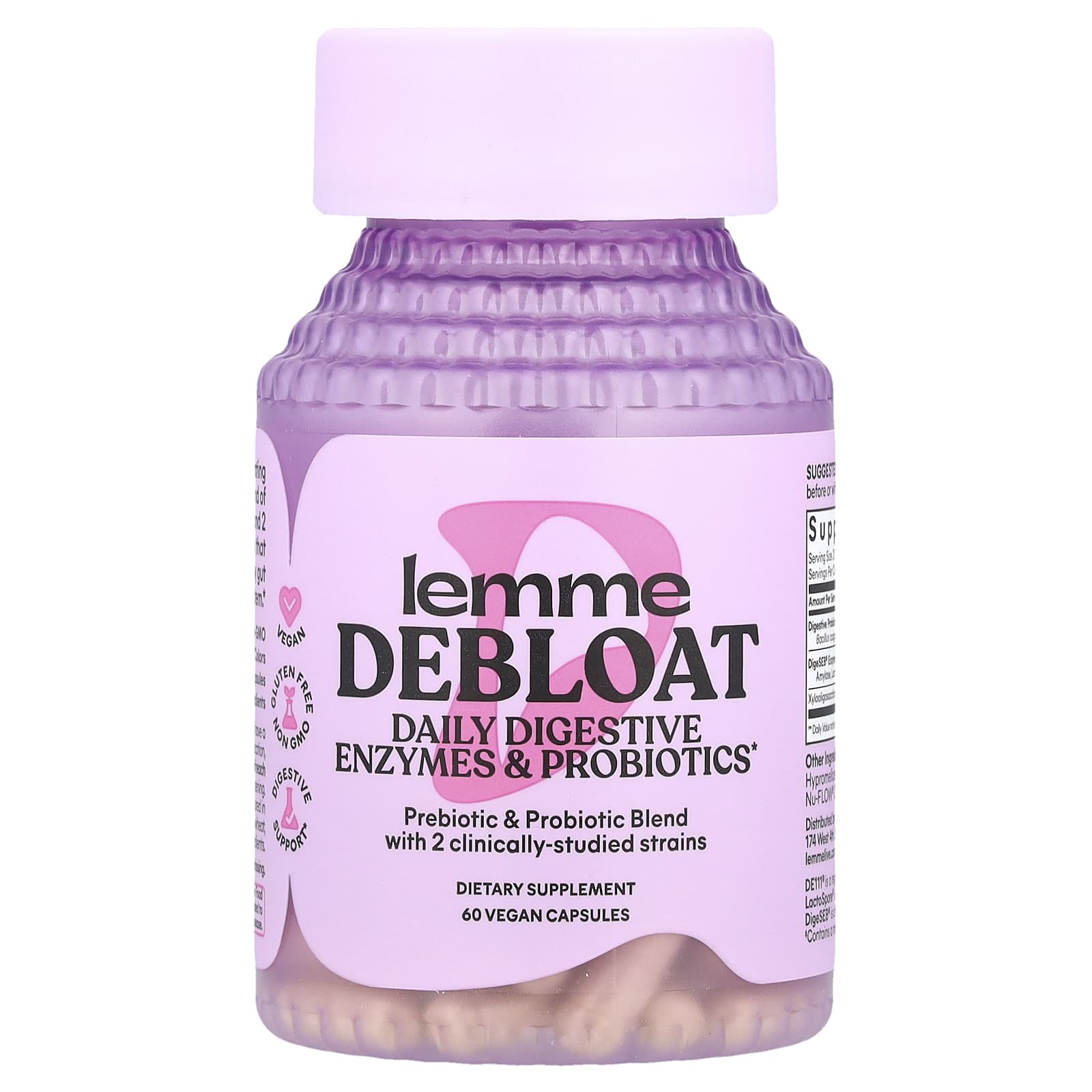 

Deboat, Daily Digestive Enzymes & Probiotics, 60 Veggie Caps