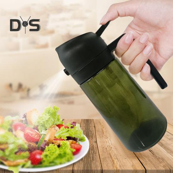 Ölsprüher zum Kochen, 470 ml Olivenölspender und -sprüher aus Glas, effiziente Ölkontrolle, multifunktionales Küchenwerkzeug für Heißluftfritteuse, Grillsalat