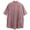 DAVID TAYLOR Check Pattern Short sleeve Button down shirt XL Red series Men's Used
