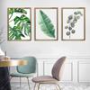 WCIC Nowa akwarela Zielony liść rośliny Dekoracyjna dekoracja ścienna do domu Wiszące malowanie