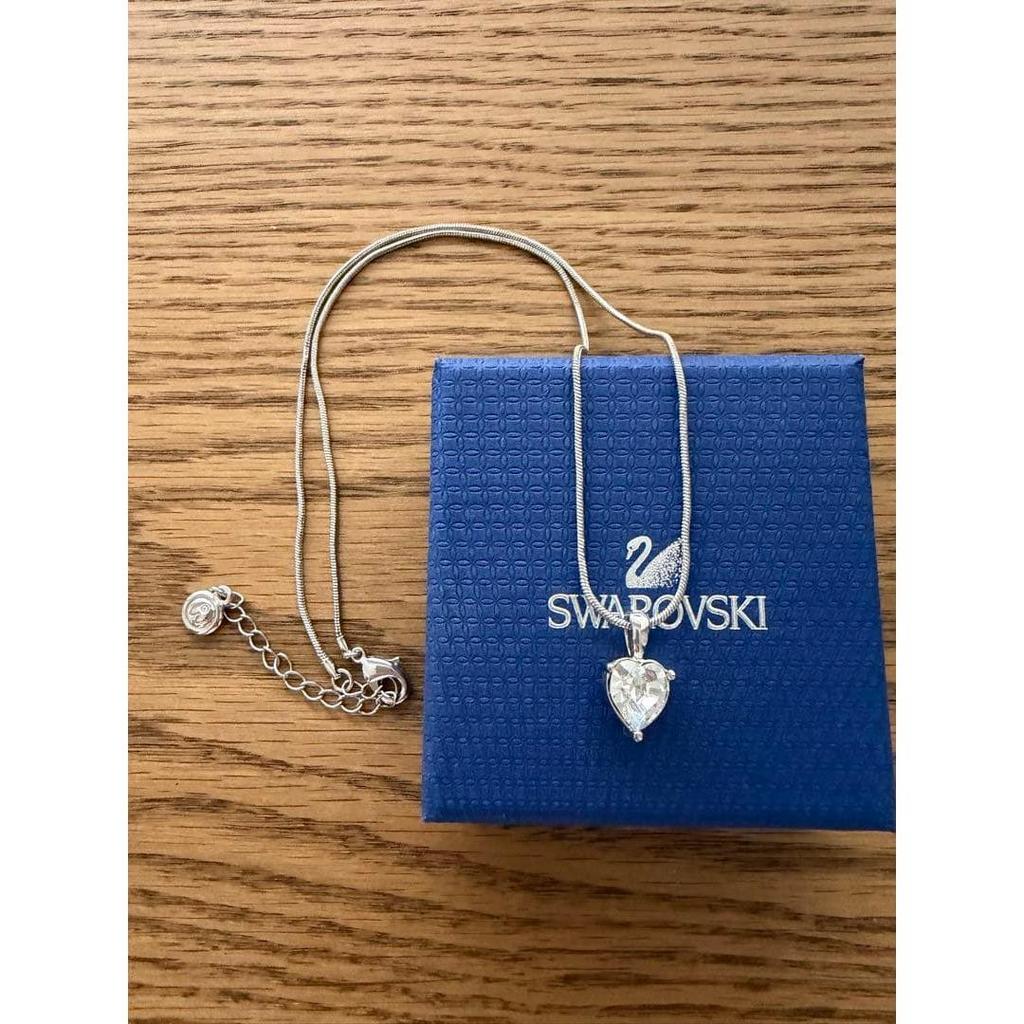 Used Swarovski Heart-shaped Crystal Necklace