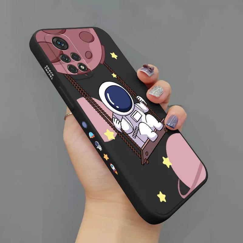 

Мультяшный силиконовый чехол для телефона с космонавтом для Redmi Note 13 12 11 Pro Plus 5G Turbo 10 Pro Max 12S 11S Redmi 12C 13C Чехол Redmi Note 12S