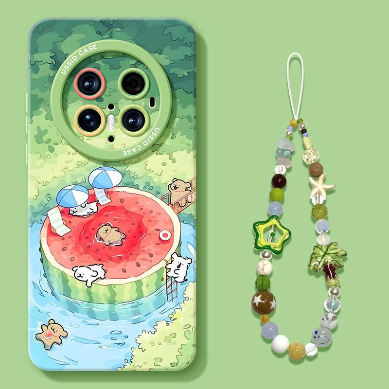 Watermelon puppy summer mobile phone case is suitable for Huawei mate80pro high value 70 fresh 60 silicone 50/40 sets