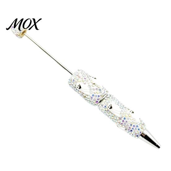 Funny Pumpkin Pen Rhinestone Beadable Pen, Glitter Plastic Beaded Halloween Ghost Skull Writing Gel Ink for DIY Craft Making, School Office Supplies