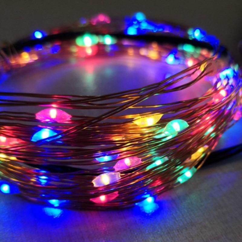 

5m Star Fairy String Lamp Copper Wire Lamp 8-function,bedroom Ceiling Christmas Decoration,multicolor,holiday New Year Christmas Halloween Decoration multicolor-5m