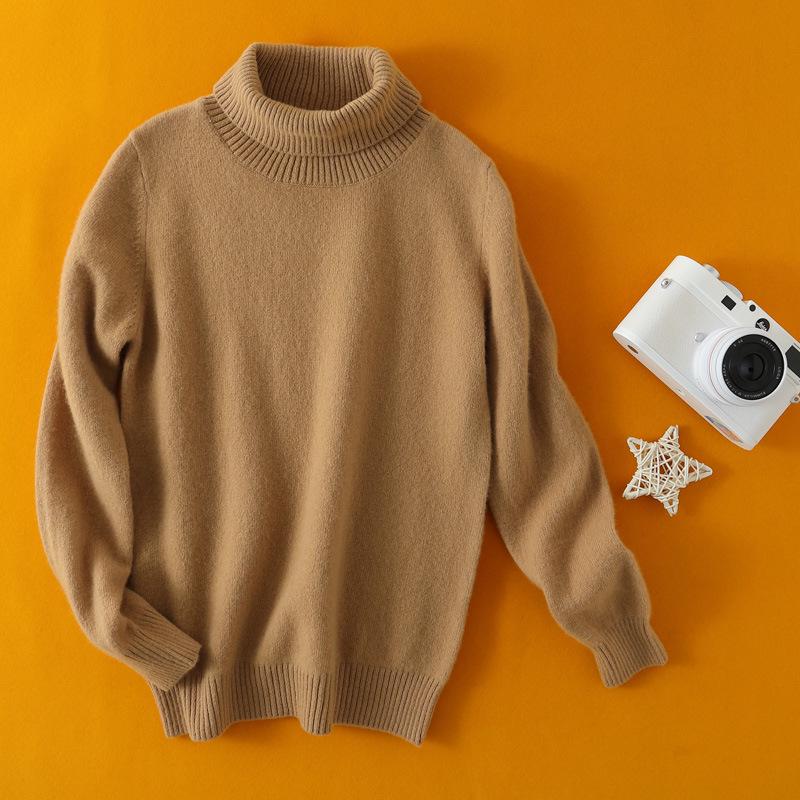 Premium Children's Cashmere Sweater: Boys' Half-Neck & Girls' Base Layer Wool Jumper