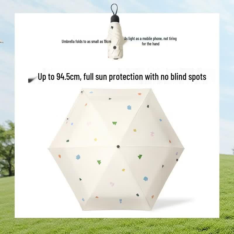 Beneunder 5-Fold UV Protection Pocket Umbrella
