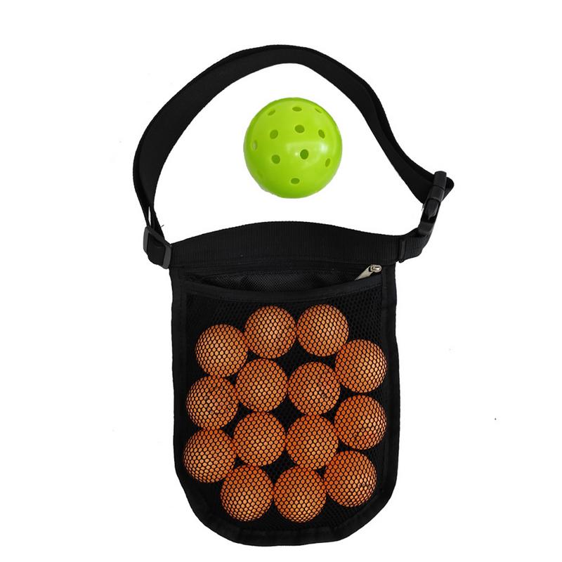 Tennisball-Bandhalter Netzdesign Schweißfest Schweißbeständig Ballhalter Verstellbar Tragbar Taille Hüfttasche Multifunktional Ball