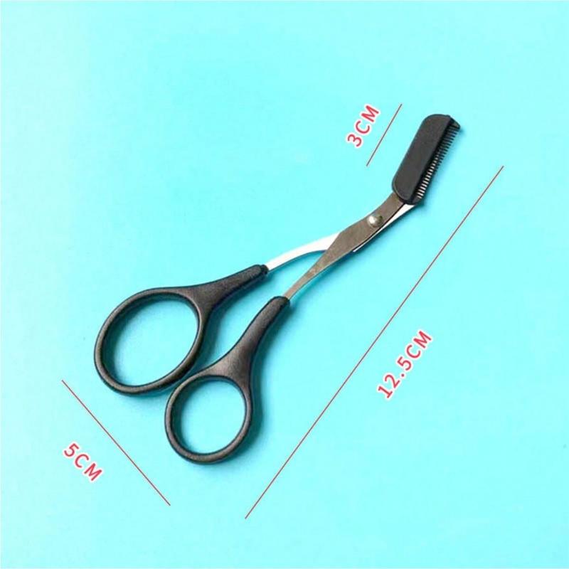 1pc Small Scissors, Stainless Steel Eyebrow Scissors, Comb Eyebrow Scissors, Small Scissors, Tools for Men