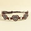 Vintage Cowboy Waistband PU Leather Heart Hollow Belt Simple Cowgirl Buckle Belt  Dress Decoration