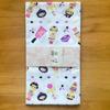 Tenugui kokeshi não utilizado 100% algodão tamanho aproximadamente 35x90 centímetros.