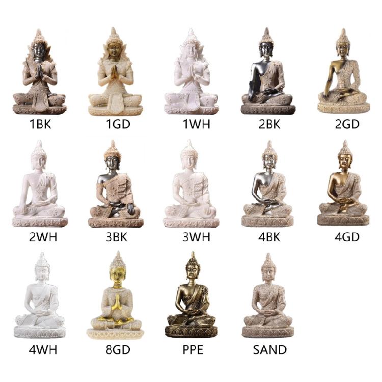 Buddhist Sculpture Statue House Ornament Meditating Display Buddhist Home Decors