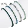 4Pcs/Set Beach Bracelet Fine Workmanship Non-Fading Stacked Bracelet Faux Crystal Versatile Bracelet for Daily Wear