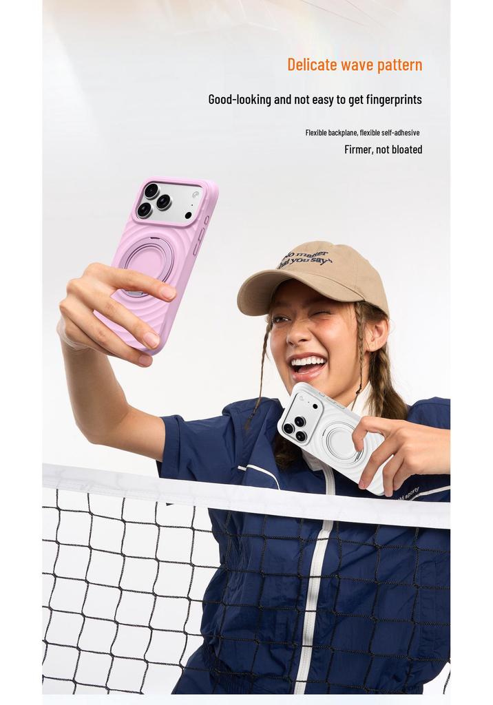 Apple 17 Pro Max Boyang Magnetic Case with Rotating Stand, iPhone 16 Liquid Silicone Cover