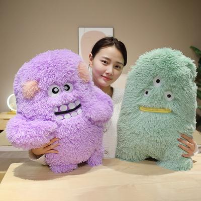 60CM Monstruos de Peluche con Pelo Largo Lindo Y Encantador Juguetes Muñeca Monstruo Throw Animales de Peluche Muñeca Almohada Suave Decoración para el Hogar Infantil