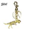 Colorful Metal Keychain Pendant Dinosaur T-Rex Skeleton Metallic Luster Bag