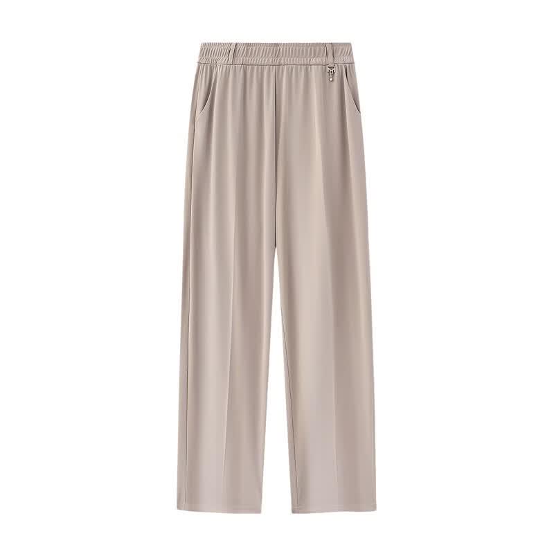 Langsha Women's Plus Size Summer Straight-Leg Pants