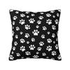 Colorful Animal Footprint Dog Paw Prints Cushion Cover  cm Velvet Throw Pillow Case for Living Room Bedding Sofa Pillowcase