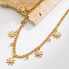 Korean Style Name Necklace Elegant Gold Plated Fine Jewelry Necklace Jewelry Sun Moon Pendant Diamond Necklace for Girls