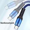 5A 66W Rapid Charge Braided USB C Cable High Durability Fast Charging Solution For Smartphones Tablets On The Go