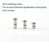 Assorted Screw Nut Eyeglasses Repairing Set Hand Held Replacement Screwdriver Professional Repair Kit Nose Pad Universal Fit