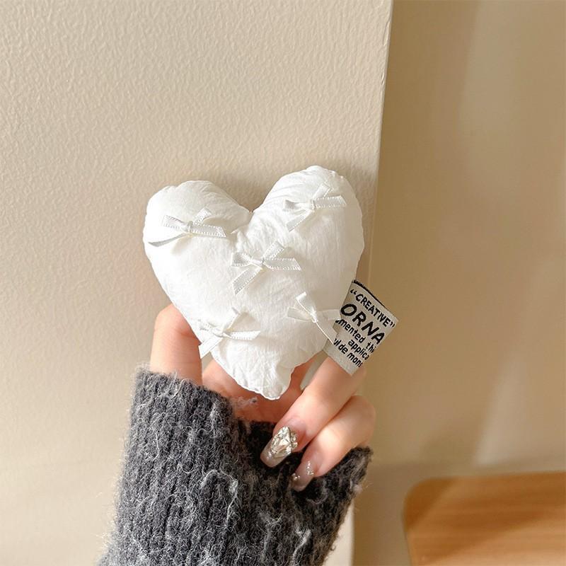 Korean Ins Style 3D Bow Love Phone Airbag Holder Niche Decompression Kneading Music Desktop Support Stand