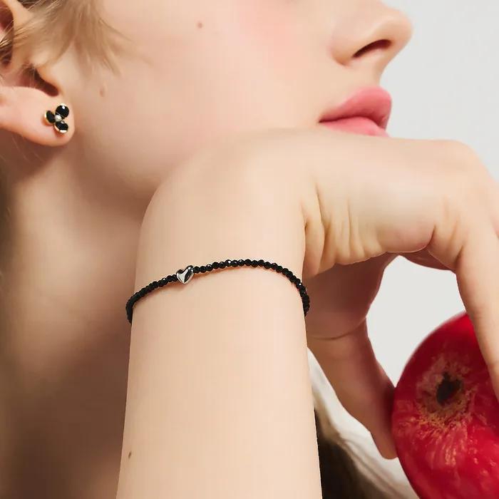 Mystique Heart Accent Bead Bracelet